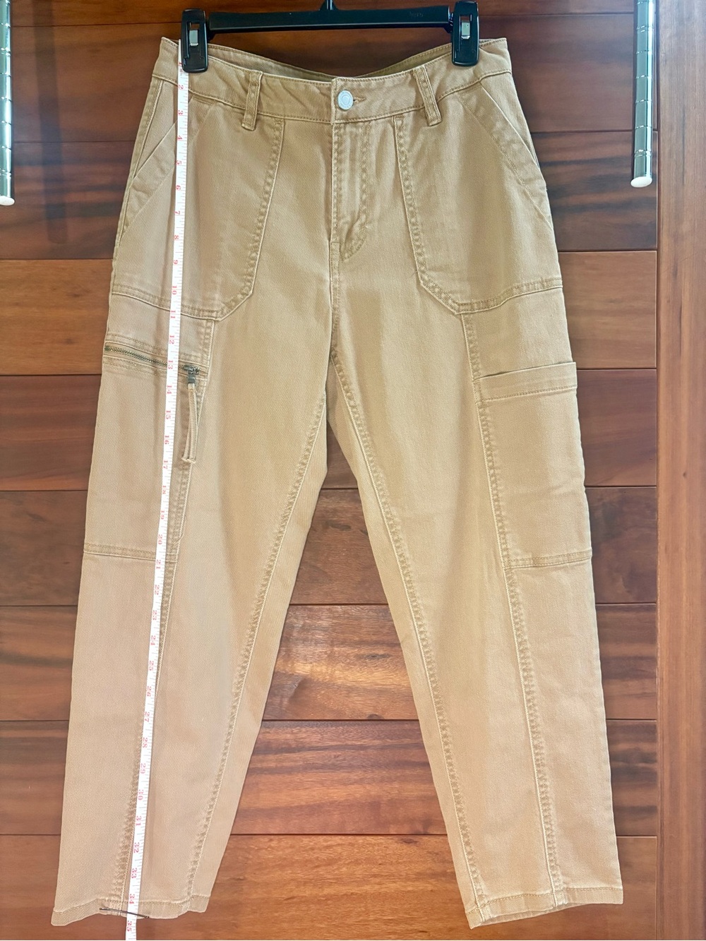 Habitual Khaki Tan Cargo Pants with Multiple Pockets